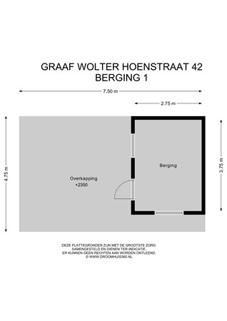 Floorplan - Graaf Wolter Hoenstraat 42, 6243 BE Geulle